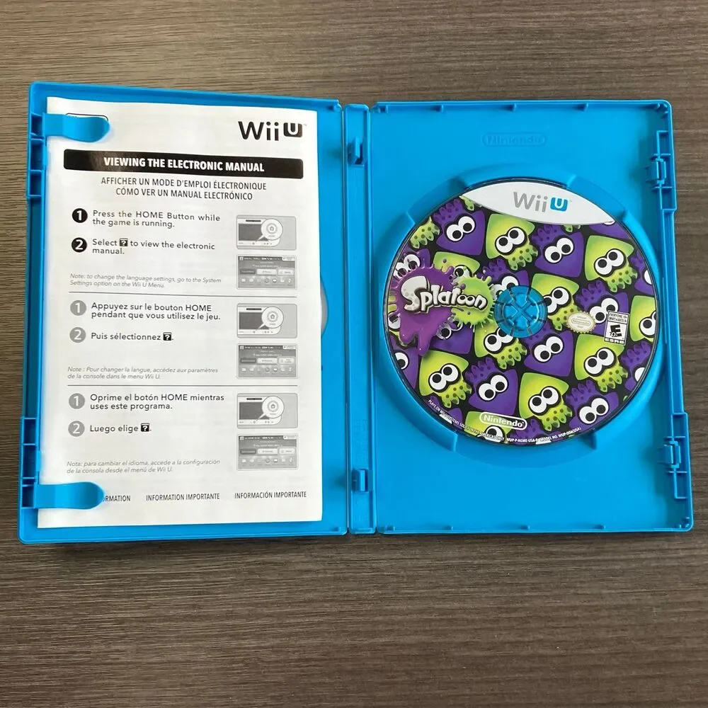 Splatoon (Nintendo Wii U, 2015) Complete Tested CIB